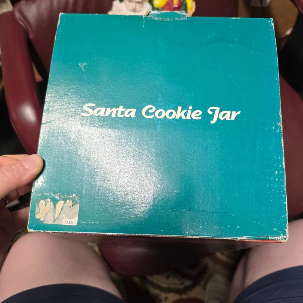 Vintage 1994 Santa Cookie Jar Dayton Hudson Fine Earthenware Christmas Decor
